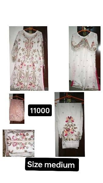 Women Embroidered Dress Girl Party Wears Maxi Barat | Mehendi | Bridal 14
