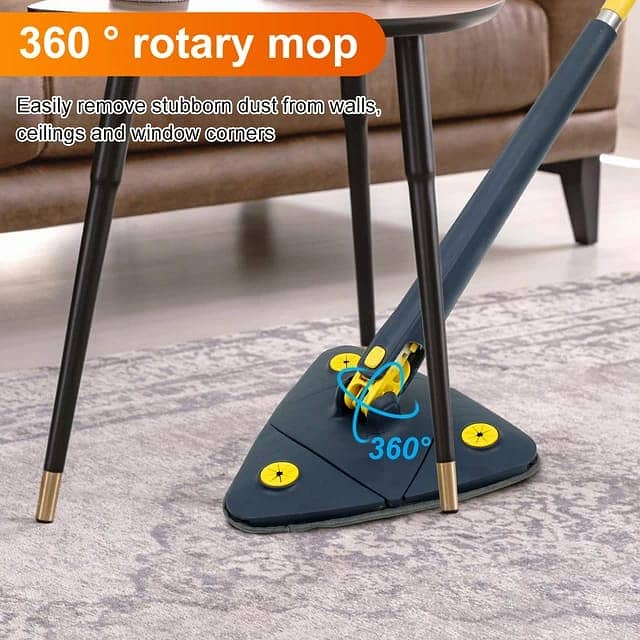 Cleaning Mop 360° Rotatable Super Water Absorption Triangular 0