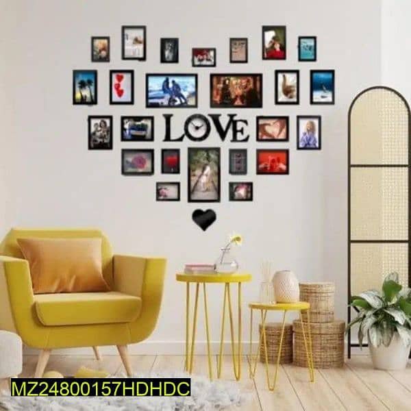 Beautiful Love Frame Laminate Sheet Clock ( Free Delivery) 1