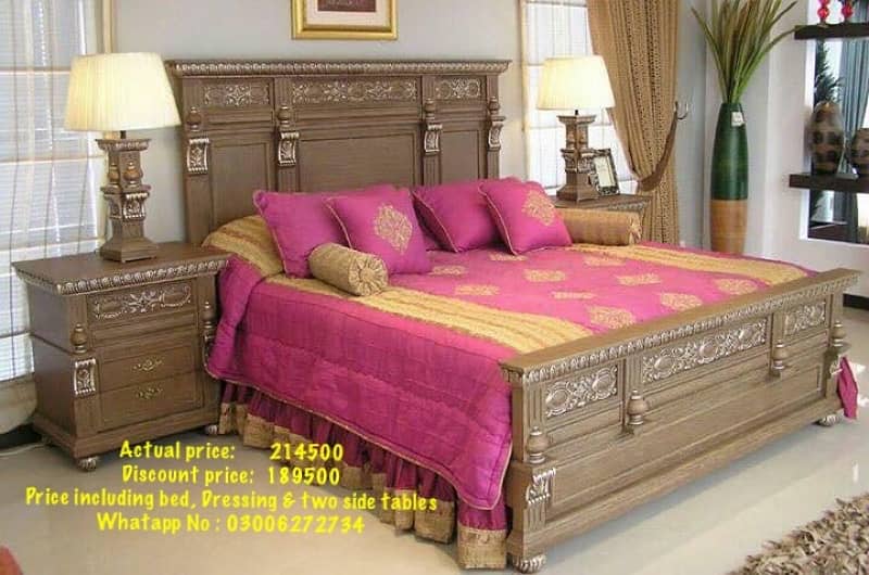 Shesham wood Bed Set on Whole Sale price 1