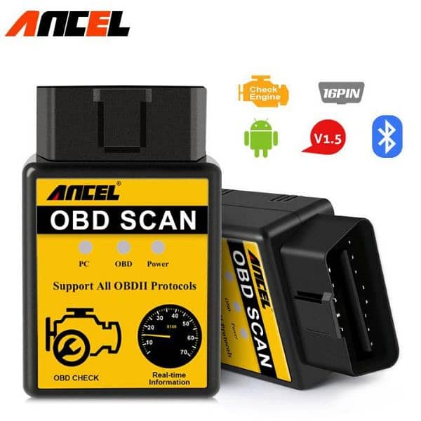 Ancel ELM327 OBD2 Bluetooth Scanner ELM 327 V1.5 OBD 2 Auto ODB 2