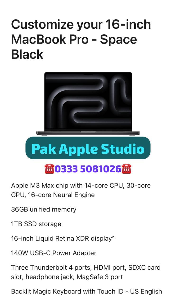 MacBook Pro 16inch M3 PRO Chip 4