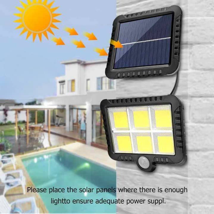 Remote Control LED Solar Wall Light Solar BK-128-6COB 4