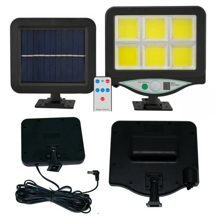 Remote Control LED Solar Wall Light Solar BK-128-6COB 5