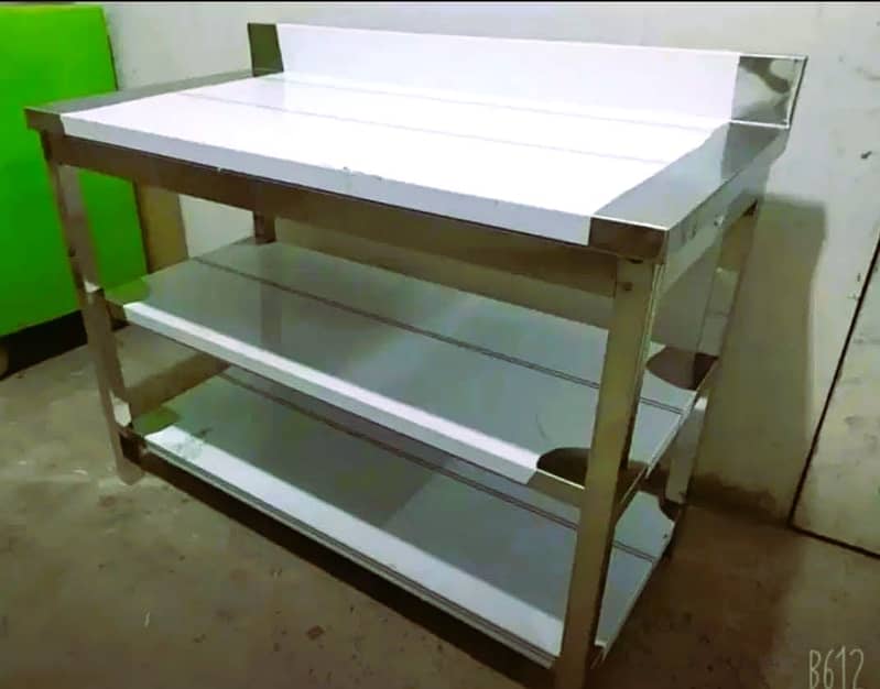 Fryer, Hot plate shawarma counter, Pizza oven Working table. 18
