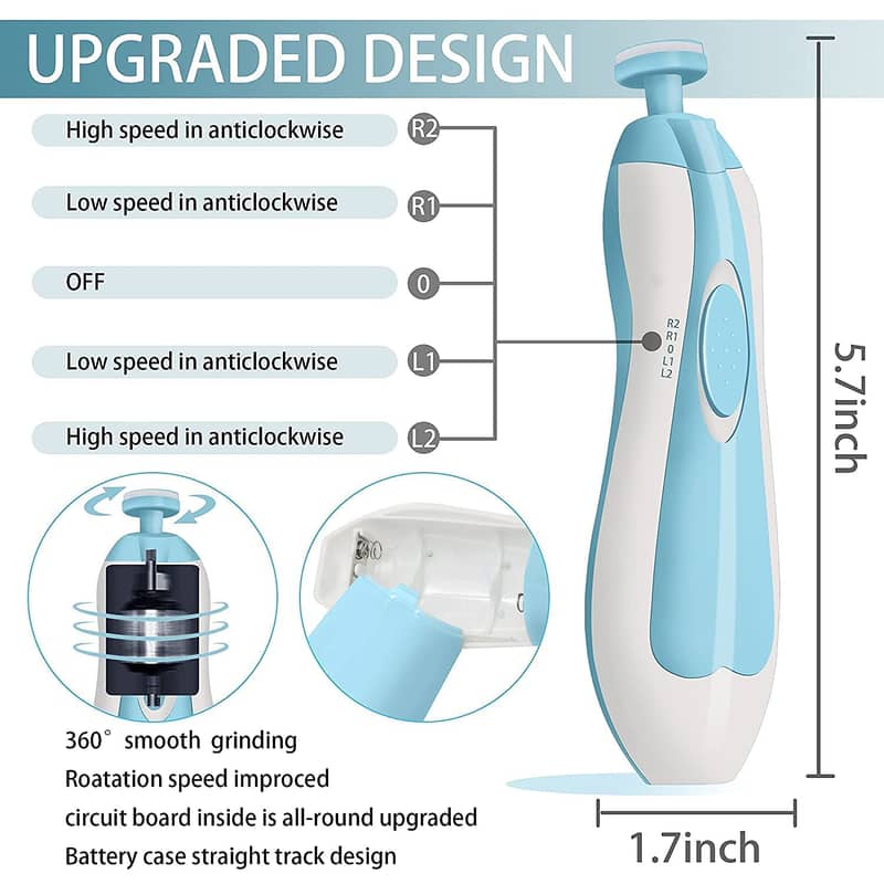 Baby Nail Trimmer Multifunctional Electric Baby Nail File Clippers nai 1