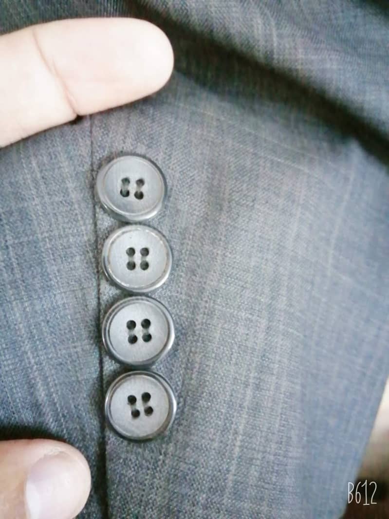 Casual Pent Coat Formal 2 piece Grey Color 3 button 3