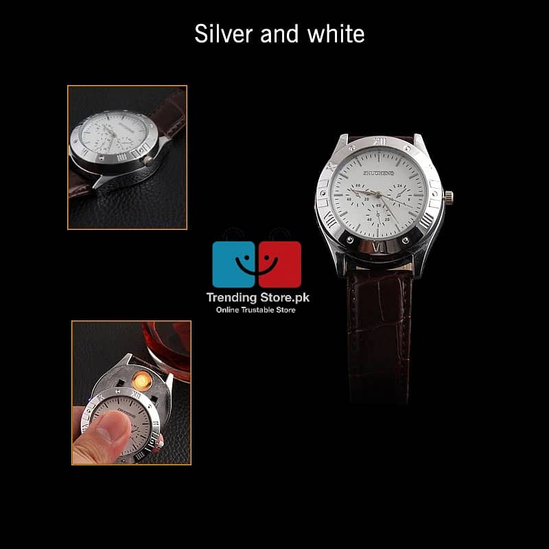Wrist Watch with Lighter Carved Dial Quartz Watch Luxury Wrist Watch 9