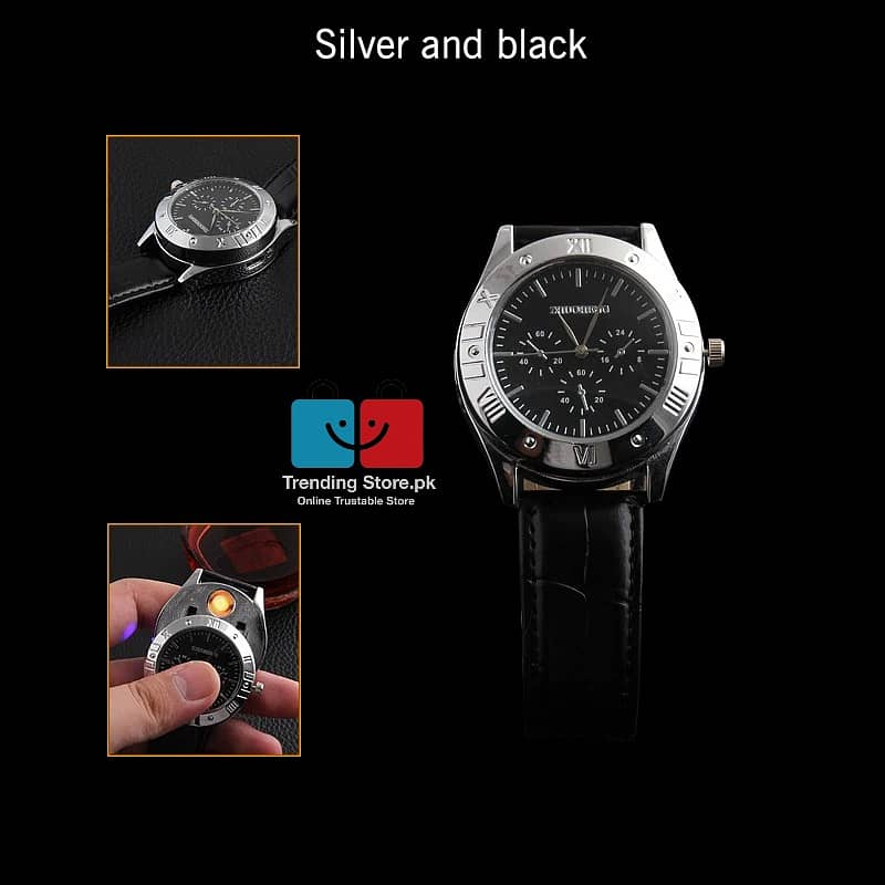 Wrist Watch with Lighter Carved Dial Quartz Watch Luxury Wrist Watch 10