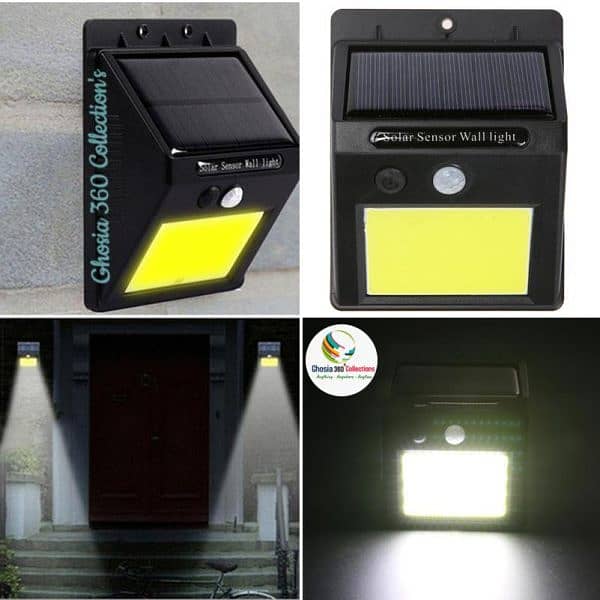 48 LED COB Solar Light Human Infrared PIR Motion Sensor Wall Lamp 7