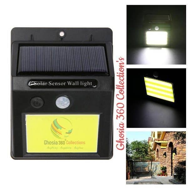 48 LED COB Solar Light Human Infrared PIR Motion Sensor Wall Lamp 8