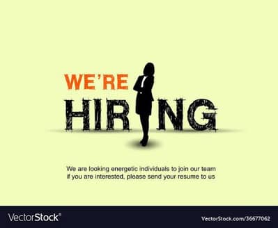 Urgent hiring for Female Receptionist