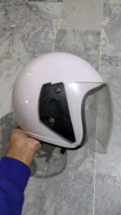 white stylish helmet