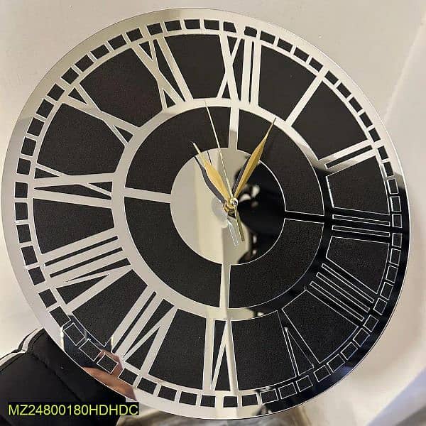 Roman Number Acrylic Wall clock  . (Free Delivery) 0