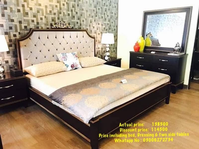 Solid wood Frame Bed Set on Whole Sale price 0