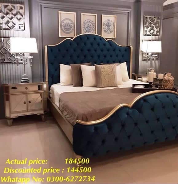 Solid wood Frame Bed Set on Whole Sale price 7