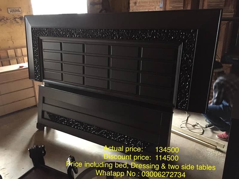 Solid wood Frame Bed Set on Whole Sale price 15