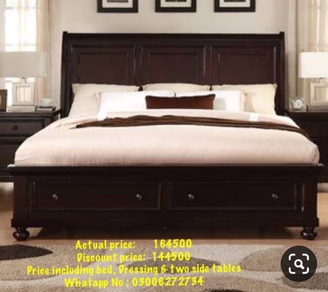 Solid wood Frame Bed Set on Whole Sale price 19