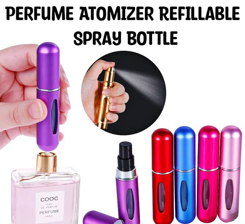 Perfume Refillable Atomizer Spray Bottles (5ml) Purse, Pocket Luggage 2