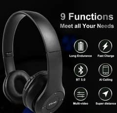 Mp3 Card Mic cal handsfree Wireless Bluetooth Headphone earbud Headset