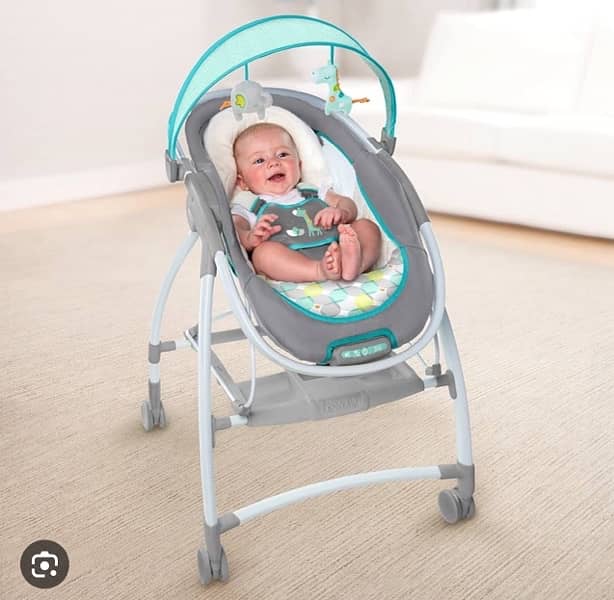 original ingenuity baby cot with bouncer 1