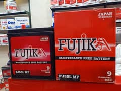 Car Battery Dry Battery Fujika MF 55 with 1 Year Warranty.