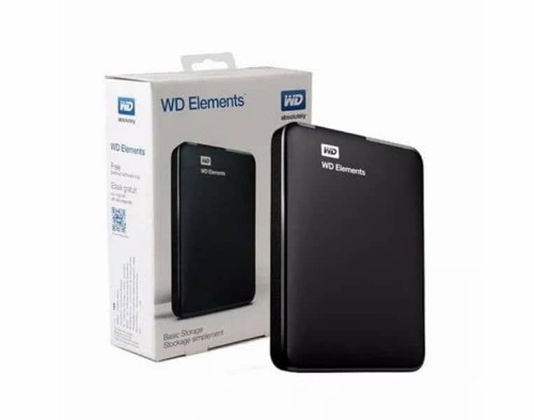 500GB External Hard Disk Portable | WD Element Hard Drive USB 3.0 0