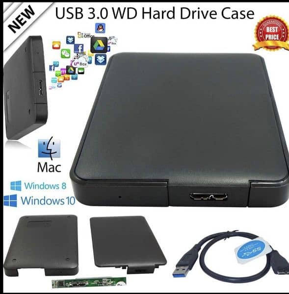 500GB External Hard Disk Portable | WD Element Hard Drive USB 3.0 4