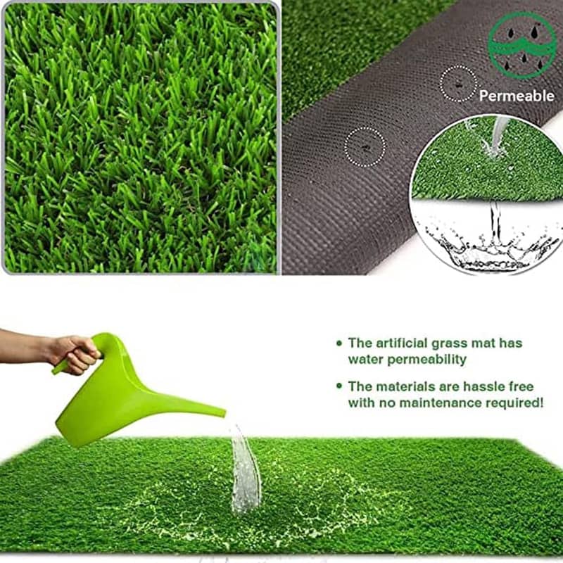 Artificial Grass Indoor/Outdoor, for Pet Patio Garden Lawn Landscape 5