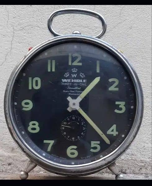 3 in 1 Wehrle Alarm Clock (German) - Wall Clocks - 1080785051