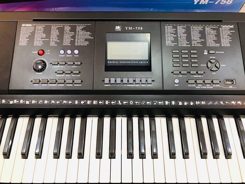 Piano Keyboard ym-758 Box Pack New 61 keys full size 2