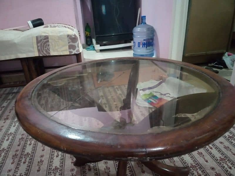 Round table (shisham wood) available 5