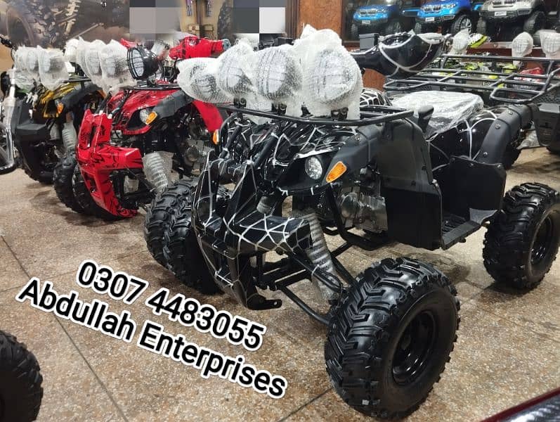 125cc hunter model atv quad bike 4 wheel for sale delivery all Pak 4