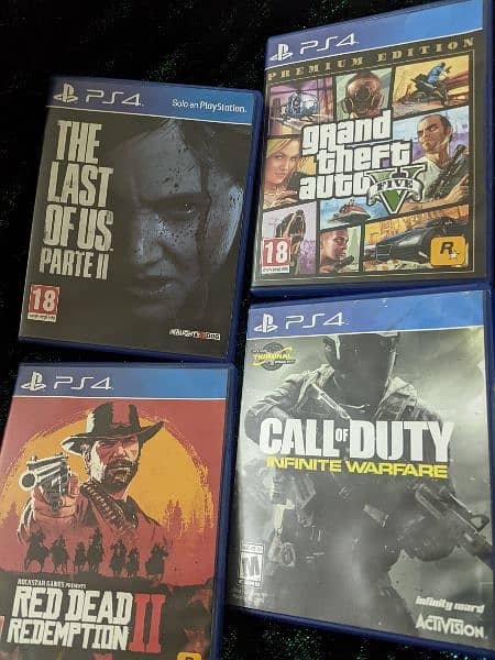 GTA V, RDR2, LAST OF US II & COD INFINITE WARFARE - Games ...