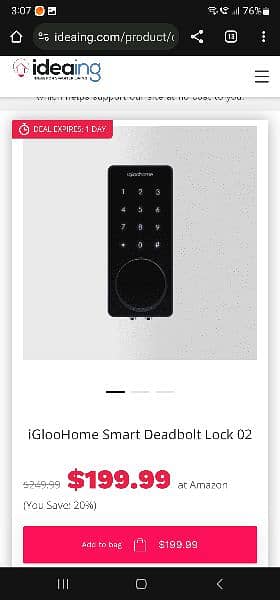 Smart Door Lock iGlooHome Smart Deadbolt Lock 02 16