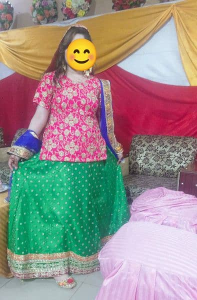 Mehndi Lehnga - wedding dress suit - Bridal dulhan shadi marriage wear 1
