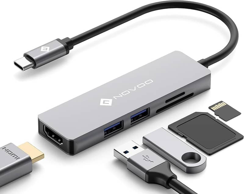 Choetech HUB-M18.5 Ports USB-C Hub,USB 3.0 Ports, SD Card Reader 10