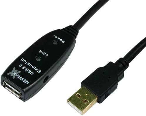 "30 Metres" USB 2.0 Hi-Speed Amplifier Extension Cable With Adapter 0