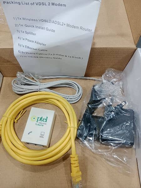 Ptcl Landline truly Unlimited Internet Connection Modem and wire Free 4