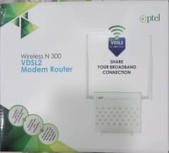 Ptcl DSL Broadband Unlimited Internet Connection wire and Modem Free
