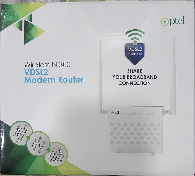 Ptcl DSL Broadband Unlimited Internet Connection wire and Modem Free 0