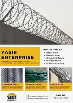 Razor Wire / Barbed Wire / Chain Link Fence / Electric Fence