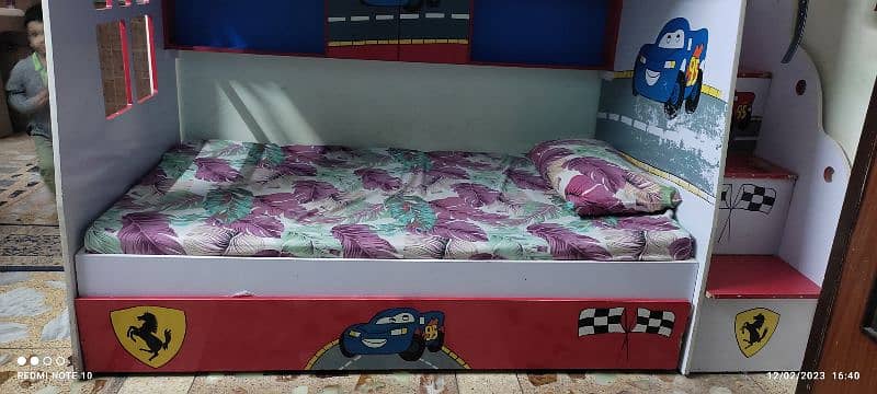 Bunk bed / kids furniture /kids bed with cupboard for sale 0