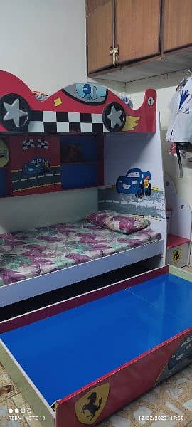 Bunk bed / kids furniture /kids bed with cupboard for sale 11