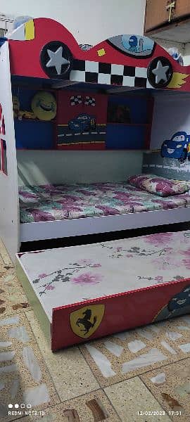 Bunk bed / kids furniture /kids bed with cupboard for sale 12