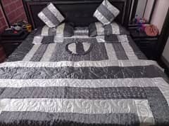 Wedding bed sheet set and comforter
