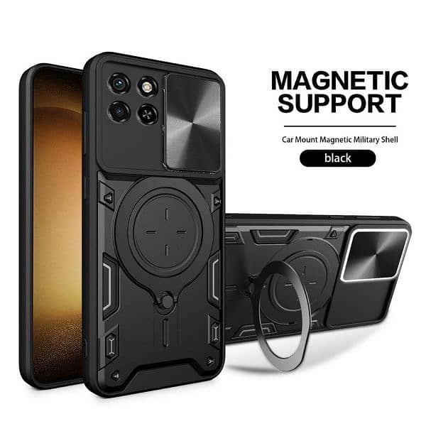 itel S23 armor Protection Back Cover 0