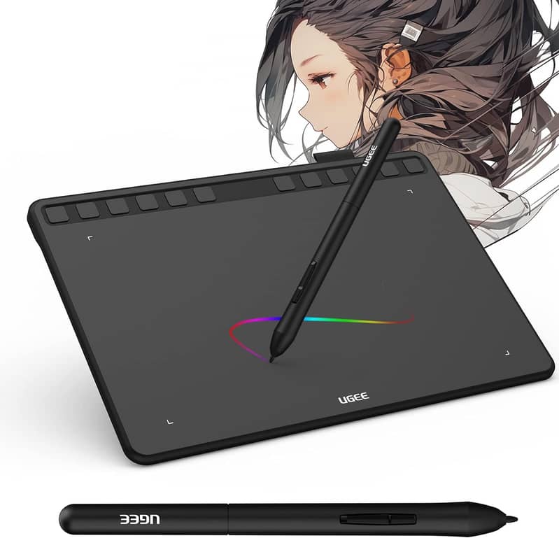 Drawing Graphic Tablet UGEE S1060 10x6.27 inch  with 12 Hot Keys Comp 4