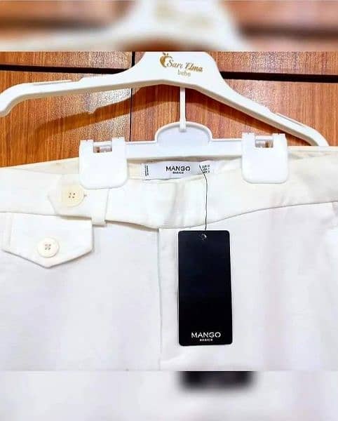 Brand: Mango white cotton pant with tag 1