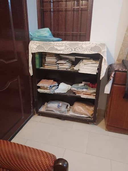 Book Shelf / Showcase with 2 Sliding  Front Glasses door For Sale 2